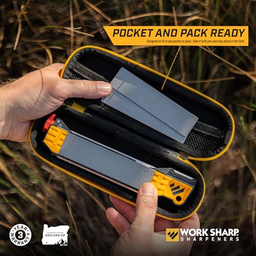 Work Sharp Guided Field Knife Sharpener Case Set - Travel Sharpener Tool