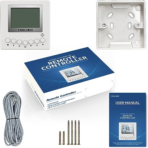 Remote Controller for Digital Humidity & Temperature Monitors - Wall Mount, LCD Display