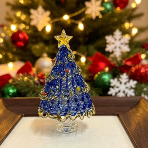 Handmade Christmas Glaze Tree Ornaments Set of 2 - Festive Holiday Decor