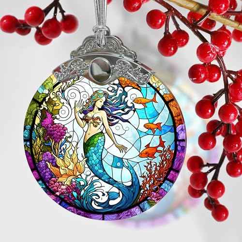 Beautiful Mermaid Ornament - Christmas Keepsake & Stocking Stuffer - Gift for Girls