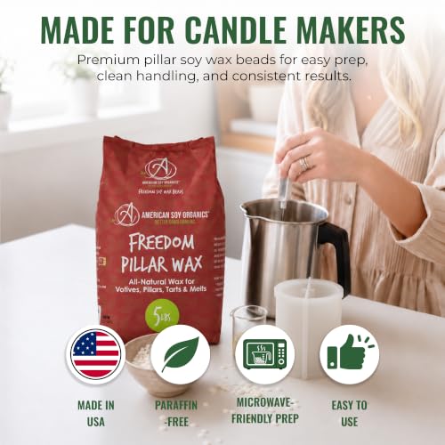 10 lbs Soy Wax Beads for Candle Making - Natural Paraffin-Free Candle Wax