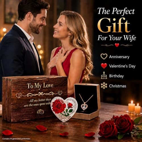 My Love White Anniversary Keepsake Gift Set for Wife in Wooden Box