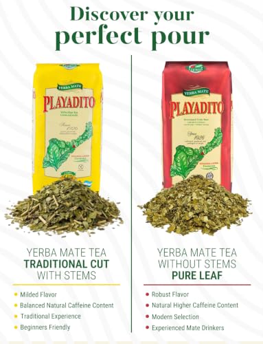 Yerba Mate Playadito 1 kg - 2.2 lbs Pack of 2 | Argentine Herbal Tea