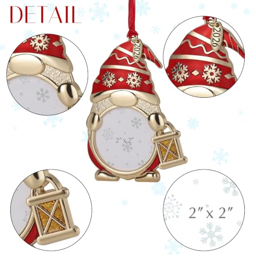 2" Gnome Christmas Photo Frame Ornament with Santa Claus Variation, 2026 Keepsake
