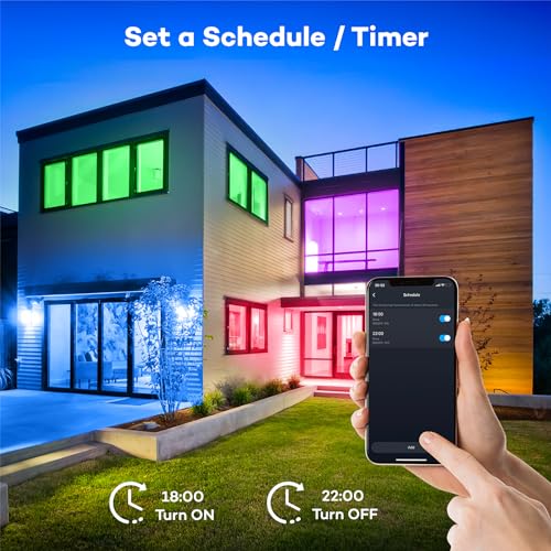 1 Pack WiFi RGB LED Ceiling Light - 13 Inch Flush Mount Fixture for Bedroom & Kitchen with Remote