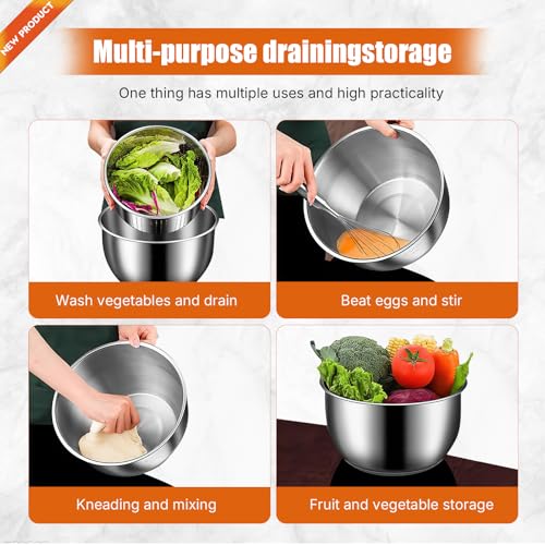 Black Stainless Steel Salad Spinner 6L - Easy Clean Vegetable & Fruit Dryer