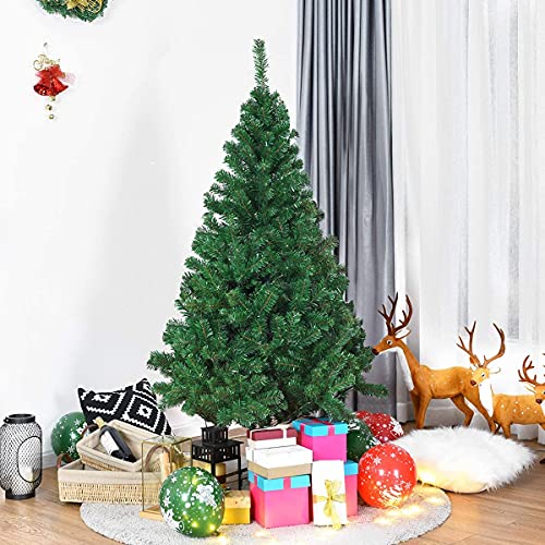 FANTASK Artificial Christmas Tree with Metal Stand, Holiday Pine for
