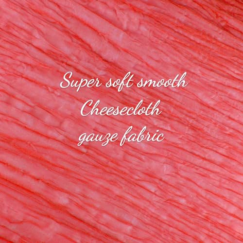 Red Cheesecloth Table Runner 35x120in – Gauze Wedding Party Décor, MIAHART