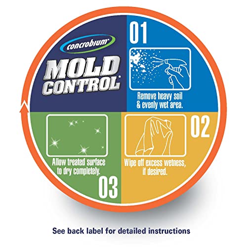 Concrobium Mold Control Refill Gallon - 128 Fl Oz, Mold & Mildew Eliminator, Odorless & VOC Free