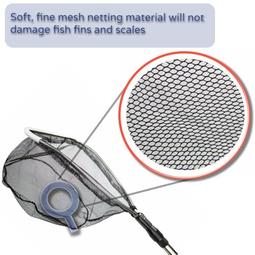 Heavy-Duty Pond Fish Net with Extendable Handle - Safe Koi & Fish Debris Skimming