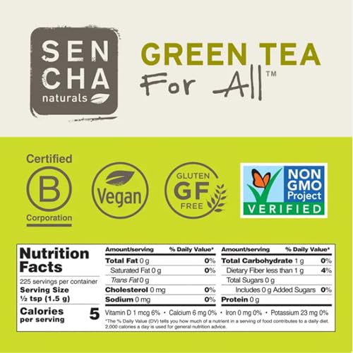 Organic Matcha Green Tea Powder - Rich Antioxidants for Lattes, Smoothies & Baking - 12oz