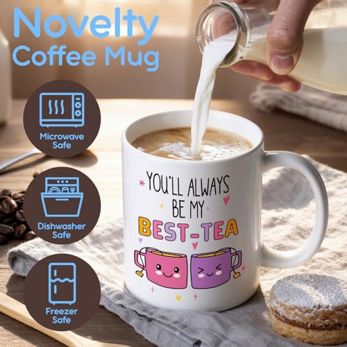 Best-Tea Coffee Mug Gift for Women - 11oz Funny Office & Friend Gift - Palasarkaaa