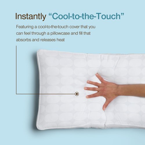 Coop Home Goods Adjustable Cooling Pillows - Set of 2 Queen Size for Hot Sleepers | Luxury Cool-Touch Comfort 27x17