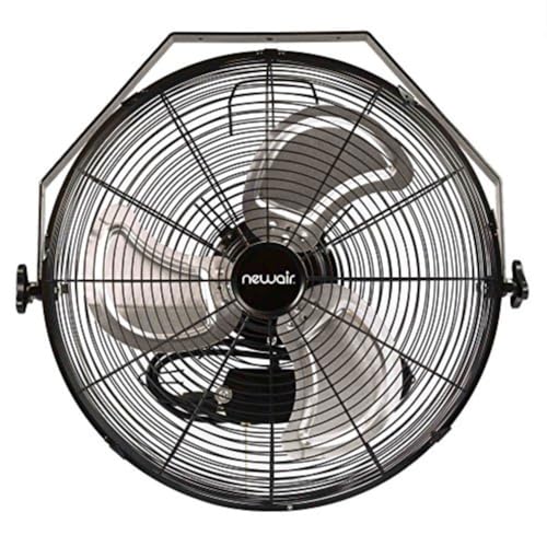 Wall Mount Fan 18 Inch - Heavy Duty Industrial Shop Garage Fan - NewAir Variation