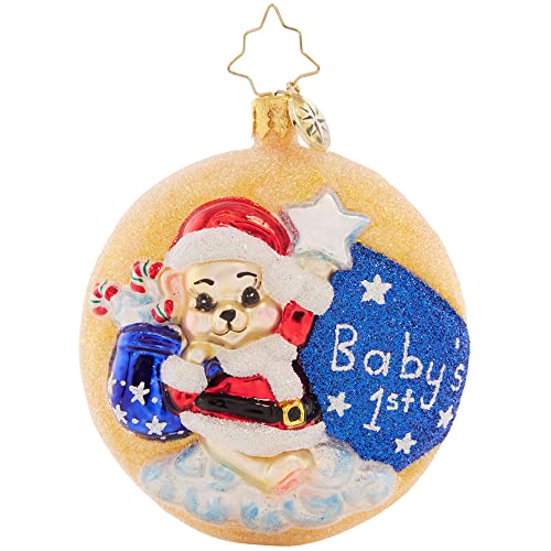 Christopher Radko Darling 1st Christmas Gem Hand-Crafted European Glass Ornament