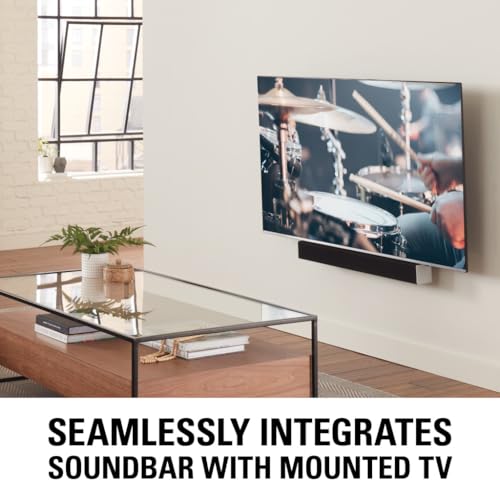 TV Soundbar Wall Mount Bracket Adjustable for Speakers up to 20lbs