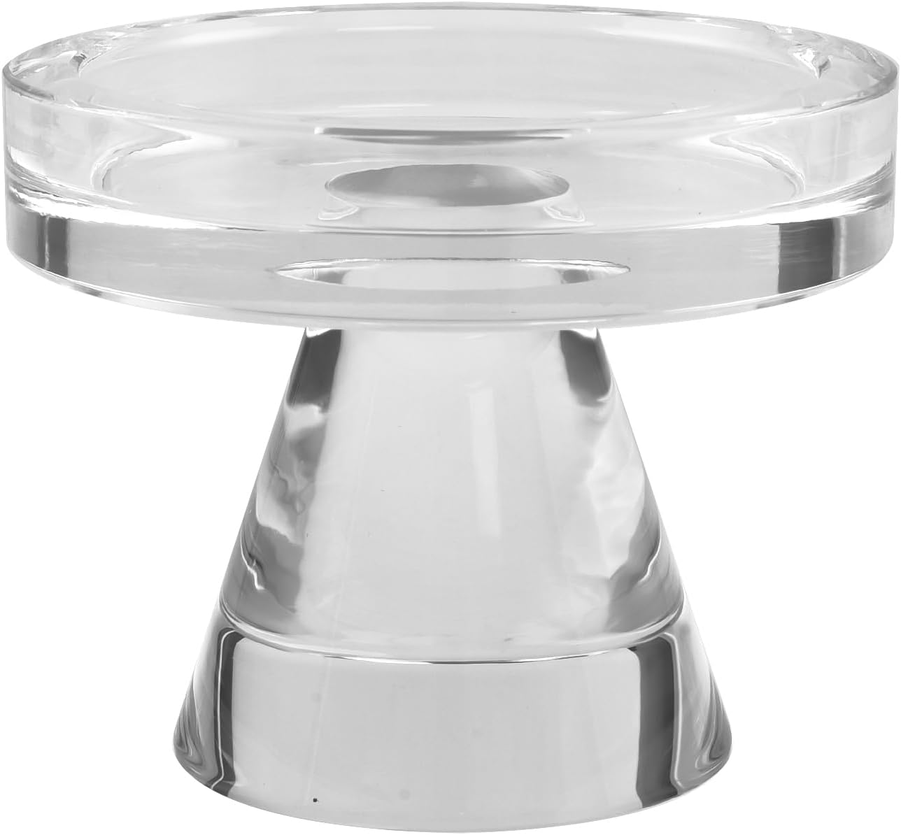 Regine Switzerland Crystal Taper Candle Holders - Elegant 3-Inch Decorative Centerpiece for Weddings & Parties
