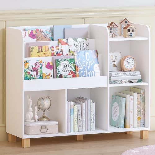 Kids Bookshelf and Toy Storage Cube Organizer - Child-Friendly, Safe & Sturdy