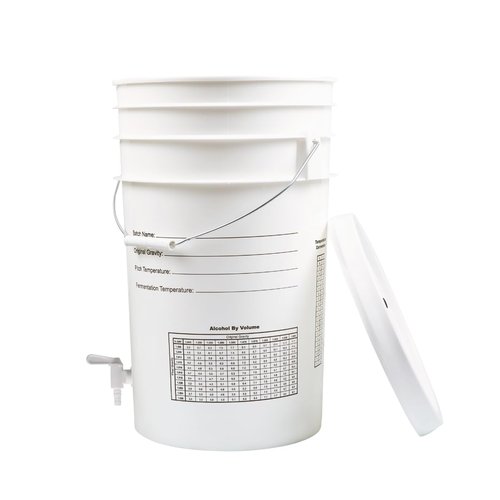 FastTrack Fermentation Bucket with Spigot | Home Brewing Wine Fermenter with Spigot | 100% Food Grade-BPA Free Fermenting Bucket for your Beer, Wine, Mead, Cider, or any other Fermented Beverage