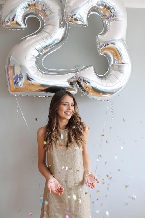 40 Inch Silver Number Balloon - Happy Birthday Decoration for Kids & Adults | Perfect for Weddings & Anniversaries