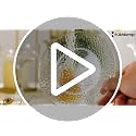 Rubtlamp 100 Pack Clear Gold Plastic Dessert Plates 6 Inch - Hammered Elegant Appetizer & Cake Plates for Weddings & Parties