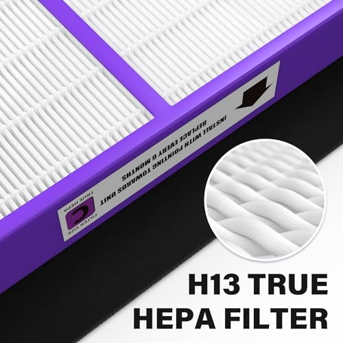 2-Pack True HEPA Air Purifier Filters with Carbon Pre-Filters for G-guardian AC5250PT