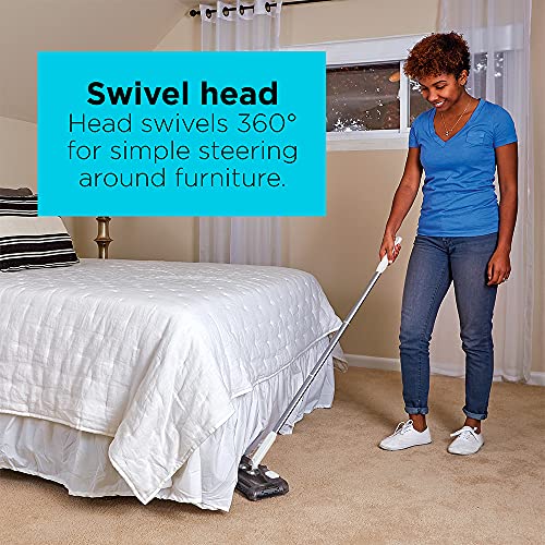 BLACK+DECKER Cordless Carpet Sweeper with 50-Minute Lithium Battery, Easy One-Hand Cleaning