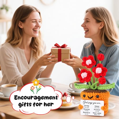 Christian Gifts for Women Birthday Inspiration Religious Faith Based Office Decor for Friends Sister Coworker Daughter Mom Pastor Spiritual Encouragement Christmas God Says You Are Handmade Flowers