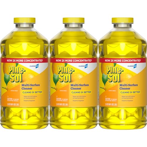 80 Fl Oz Multi-Surface Cleaner Pack of 3 Lemon Fresh Disinfectant