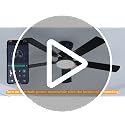 NKPU 52-Inch Brown Ceiling Fan with Lights, Remote & App Control, Dimmable, Quiet DC Motor, Flush Mount for Indoor & Outdoor