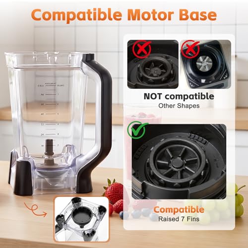 72 oz Blender Pitcher Replacement for Ninja Professional Plus BN750 BN751 BN801 - GuanQiao
