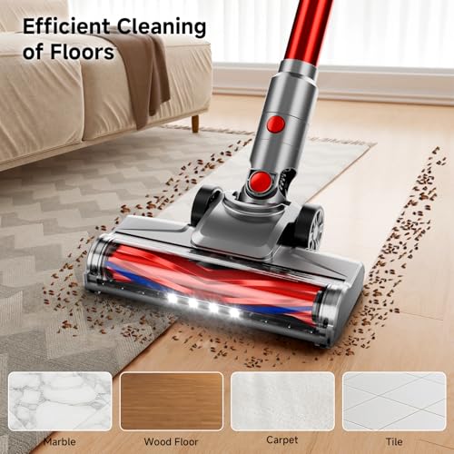 Cordless Stick Vacuum Cleaner 6-in-1 Lightweight Handheld Pet Hair Vacuum 45 Min Runtime