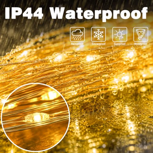 GAINMET 66FT 200 LED Fairy Lights with 13 Modes & Timer, Warm White