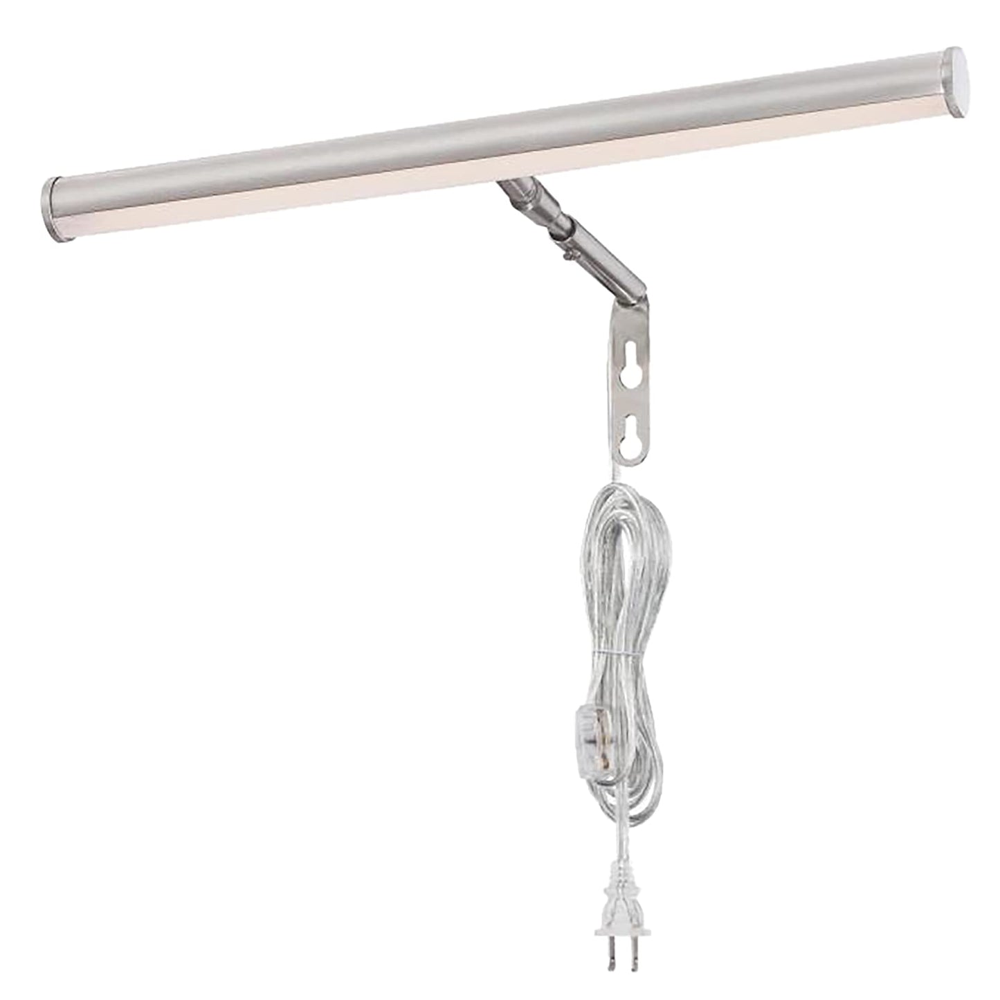 Ciata Picture Light, 14-Inches Picture Frame Light Integrated LED Art Light, 3000K 4 Watt Adjustable ‎Metal Picture Lights for Wall, Artwork Light with in-line On/Off Switch, CRI -90, Brushed Nickel