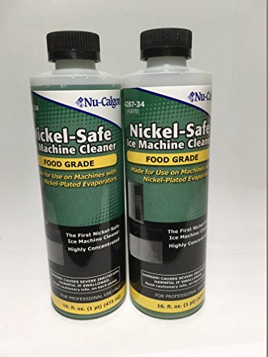 Nu-Calgon Nickel-Safe Ice Machine Cleaner 2 Pack, 16 oz Bottles