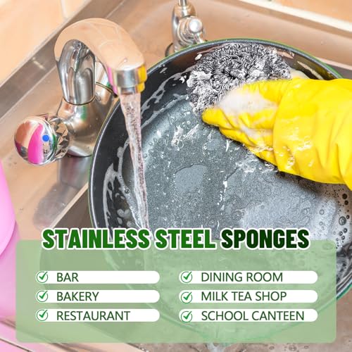 150 Pack Steel Wool Scrubbers - 2.5 Inch, 15 Gram, Classic Variation