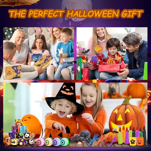 Halloween Party Favors Set with 40+ Fidget Toys for Kids - Bulk Halloween Goodie Bag Stuffers