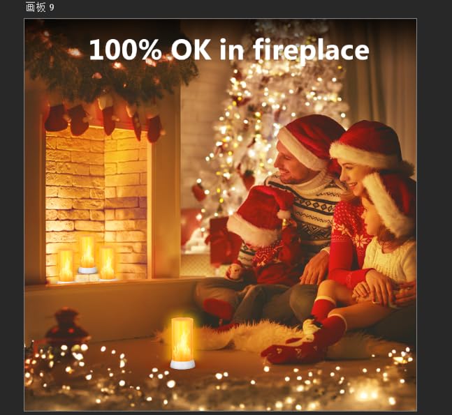 2PCS USB Rechargeable LED Flame Lights Waterproof Dimmable Flameless Candles for Home Party Garden Camping