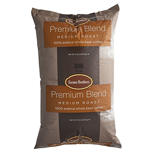 Farmer Brothers 100% Arabica Whole Bean Coffee - 5 lb Medium Roast for Coffee Shops