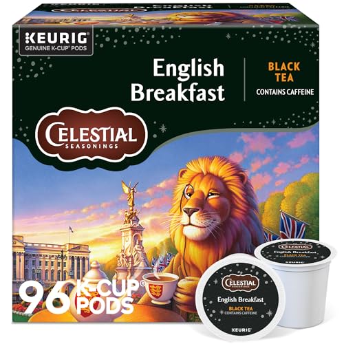 English Breakfast Black Tea K-Cup Pods - 96 Count, Recyclable, Full-Bodied Flavor