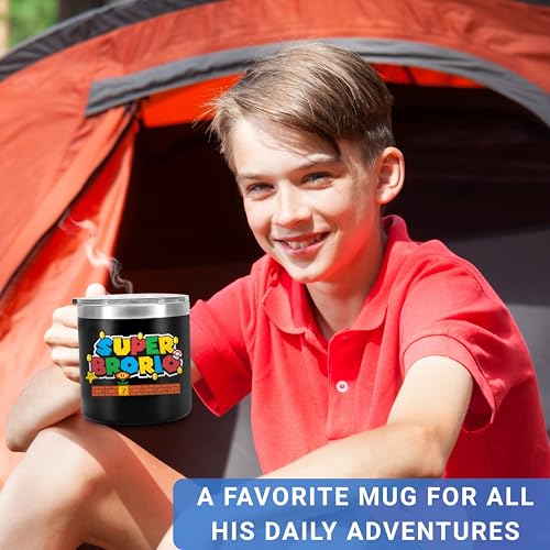 Super Brother Mug 14Oz - Funny Gift for Brother, Gaming-Inspired Coffee Cup