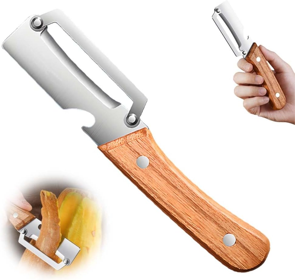 Skiennix Multi-Functional Vegetable Peeler - 2-in-1 Stainless Steel Tool for Fruits & Veggies