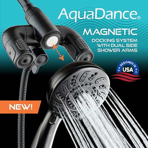 AquaDance Oil Rubbed Bronze High-Pressure Handheld Shower Head with 156 Modes & Hydro Arms
