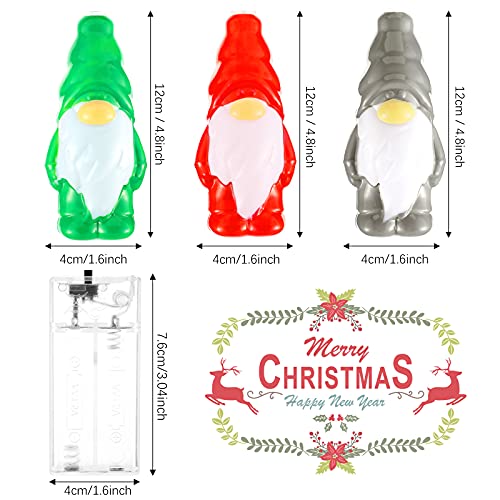Mudder Charming Style 5.9ft Gnome String Lights, Battery-Operated Holiday Decor