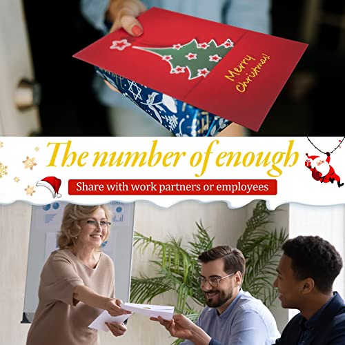 Crtiin 240-Piece Christmas Cards with Envelopes & Stickers, Classic Edition
