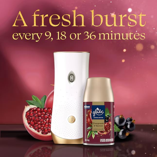 Glade Automatic Spray Refill Pack - Pomegranate & Currant Scent, 6 x 6.2 oz