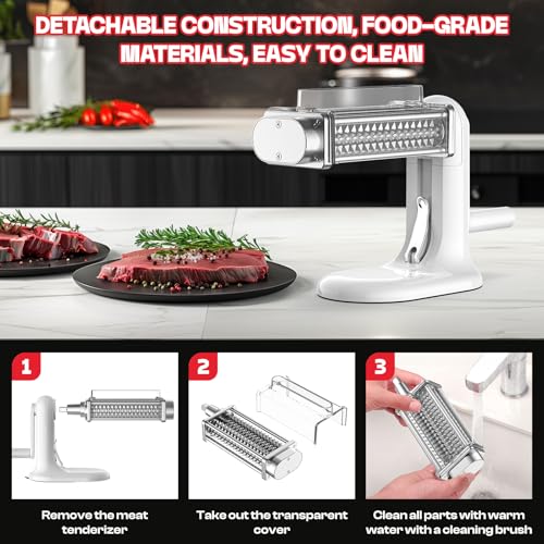 Manual Meat Tenderizer Tool for Juicy, Tender Steaks & Venison