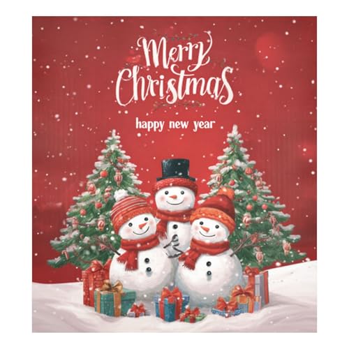 Three Snowmen Magnet Cover for Dishwasher 23x26in Multicolored SHJI