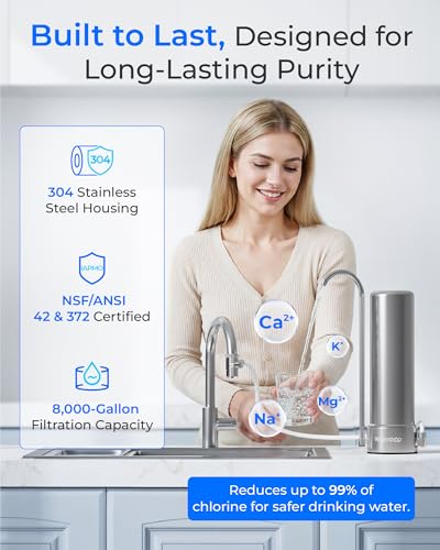 Waterdrop CTF-01 Faucet Water Filter Stainless Steel / 1 Filter