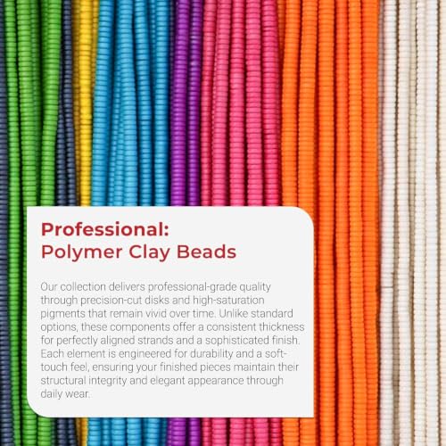 Merry Christmas 6mm Polymer Clay Beads Heishi Necklace Bracelet Craft Kit 5735 pcs